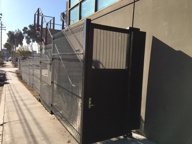 Door to gate that leads to stairs